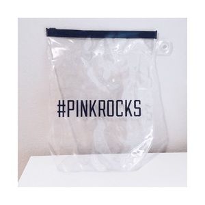 Clear Victoria’s Secret pouch